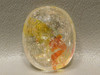 Hematoid Quartz Red Yellow Inclusions Crystal Ferruginous  Cabochon #Q26