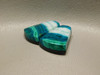 Chrysocolla Malachite Matched Pair Trapezoid Cabochons for Earrings #34