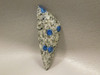 K2 Azurite Granite Jasper Cabochon Blue Dot Stone #7