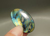 Blue Spectrolite Cabochon Oval Flashy Rainbow Stone #18