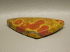 Morgan Hill Poppy Jasper Orbicular Triangle Cabochon California #12