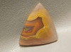 Yellow Orange Coyamito Agate Banded Stone Cabochon Triangle #17