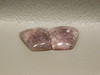 Purple Lepidolite Cabochons Matched Pairs Loose Stones #10