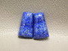 Natural Blue Stone Cabochons Lapis Pyrite Matched Pairs for Jewelry #17