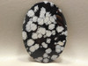 Snowflake Obsidian Large Oval Cabochon Designer Collector Stone #xl4