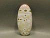 High Grade Pink  White Orbicular Ocean Jasper Stone Cabochon #27