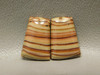 Wave Dolomite Jewelry Earring Stone Cabochons Matched Pairs #12