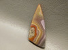 Coyamito Pink Yellow Red Agate Gemstone Triangle Cabochon #24