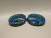 Azurite-Malachite Matched Pairs Rounds Stones Cabochons #13