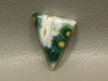 Small Triangle Stone Orbicular Ocean Jasper Stone Cabochon #23