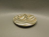 White Banded Crazy Lace Agate 34 mm Round Gemstone Cabochon #18