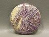 Purple Sagenite Opalized Fluorite 47.5 mm Round Cabochon Stone #12