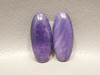 Tiffany Stone Cabochons Purple Semiprecious Gemstones Pairs #9