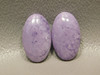 Matched Pairs Cabochons Tiffany Stone Purple Opalized Fluorite #16