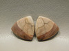 Royal Imperial Jasper Cabochon Stone Matched Pair Trillion Triangle #15