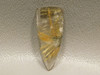 Partial Sunburst Rutilated Quartz Rutile Cabochon #RRQ11