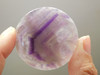 Chevron Amethyst Cabochon 40 mm Round Natural Purple Gemstone #12