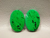 Maw Sit Sit Matched Pairs Cabochons Ovals Green Jade #1