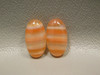 Carnelian Orange Loose Stones Cabochons Pairs #21