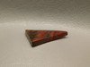 Mary Ellen Jasper Triangle Cabochon Red Fossil Stromatolite #11
