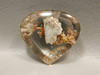 Heart Cabochon Jewelry Making Stone Quartz with Inclusions #18
