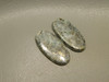 Snowflake Mohawkite Metallic Matched Pair Cabochons #5