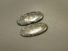 Snowflake Mohawkite Metallic Matched Pair Cabochons #14