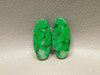 Maw Sit Sit Green Jade Stones Matched Pairs Cabochons #14