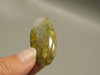Chatoyant Lion Skin Quartz Oval Cabochon Yellow Stone #4