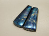 Covellite Matched Pair Cabochons #13