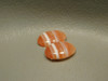 Carnelian Agate Matched Pair Cabochons #17