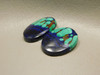 Azurite Malachite Matched Pairs Designer Cabochons #15