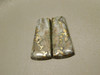 Mohawkite Matched Pair Cabochon Metallic Gemstone #12