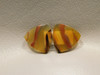 Brazilian Piranha Agate Matched Pair Cabochons #2