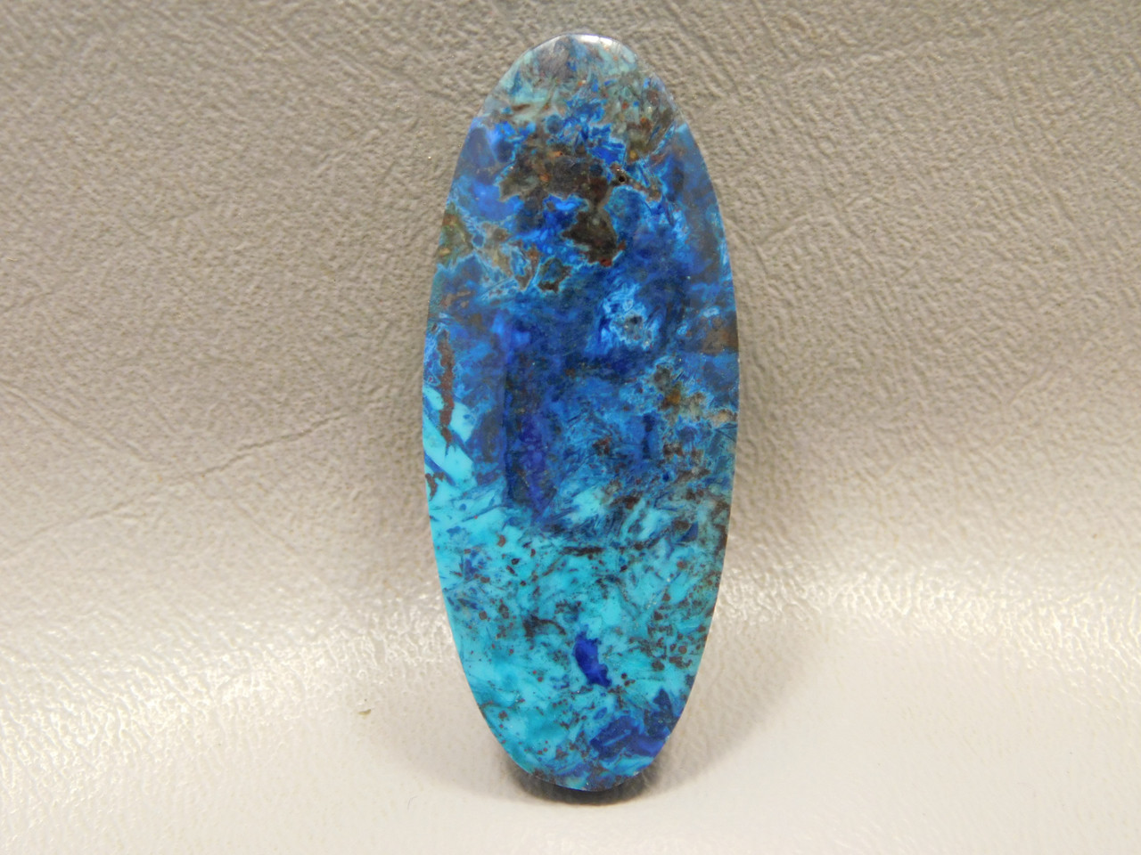 Chrysocolla Shattuckite Stone Bead Pendant #6