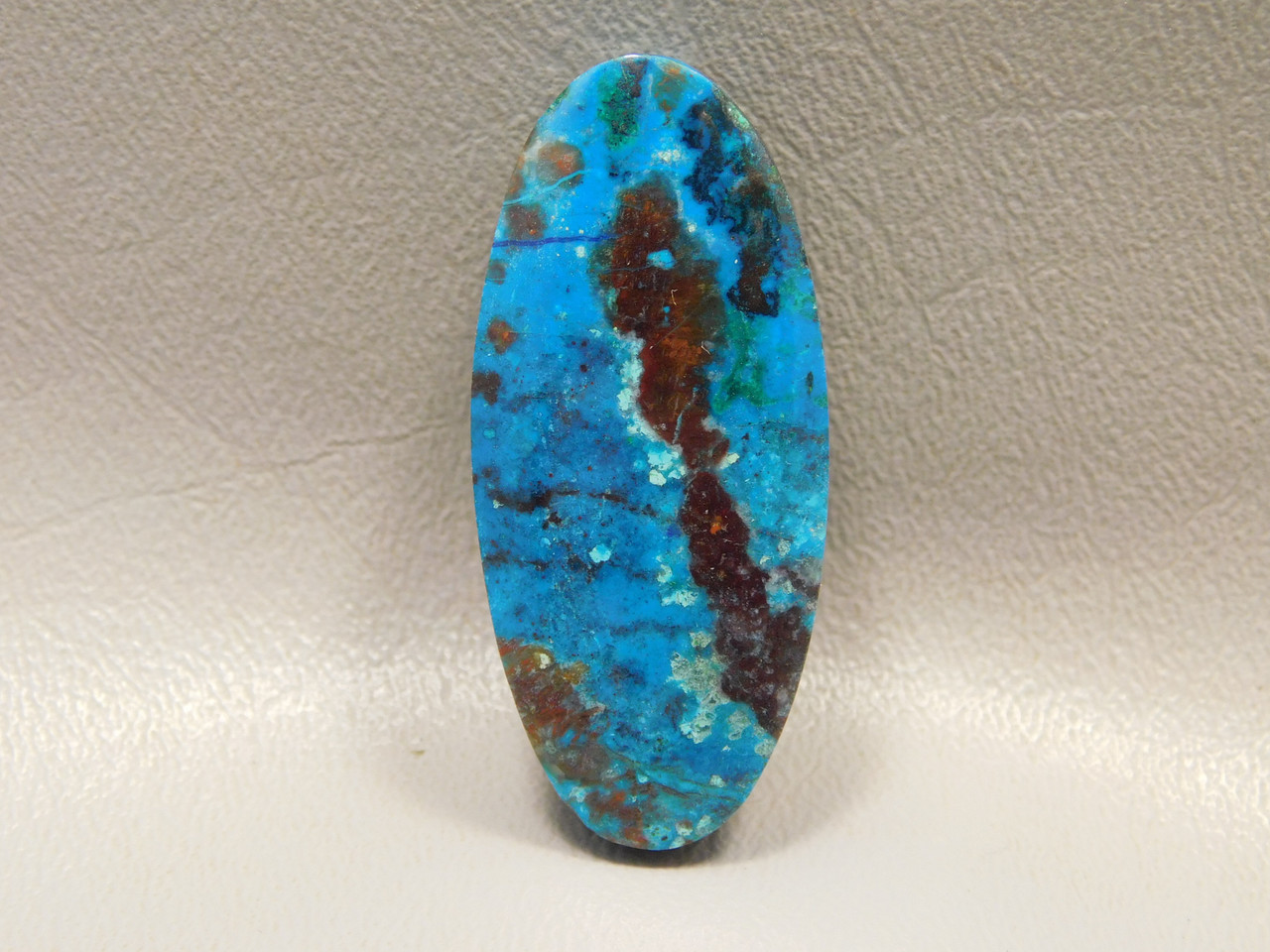 Chrysocolla Shattuckite Stone Bead Pendant #8