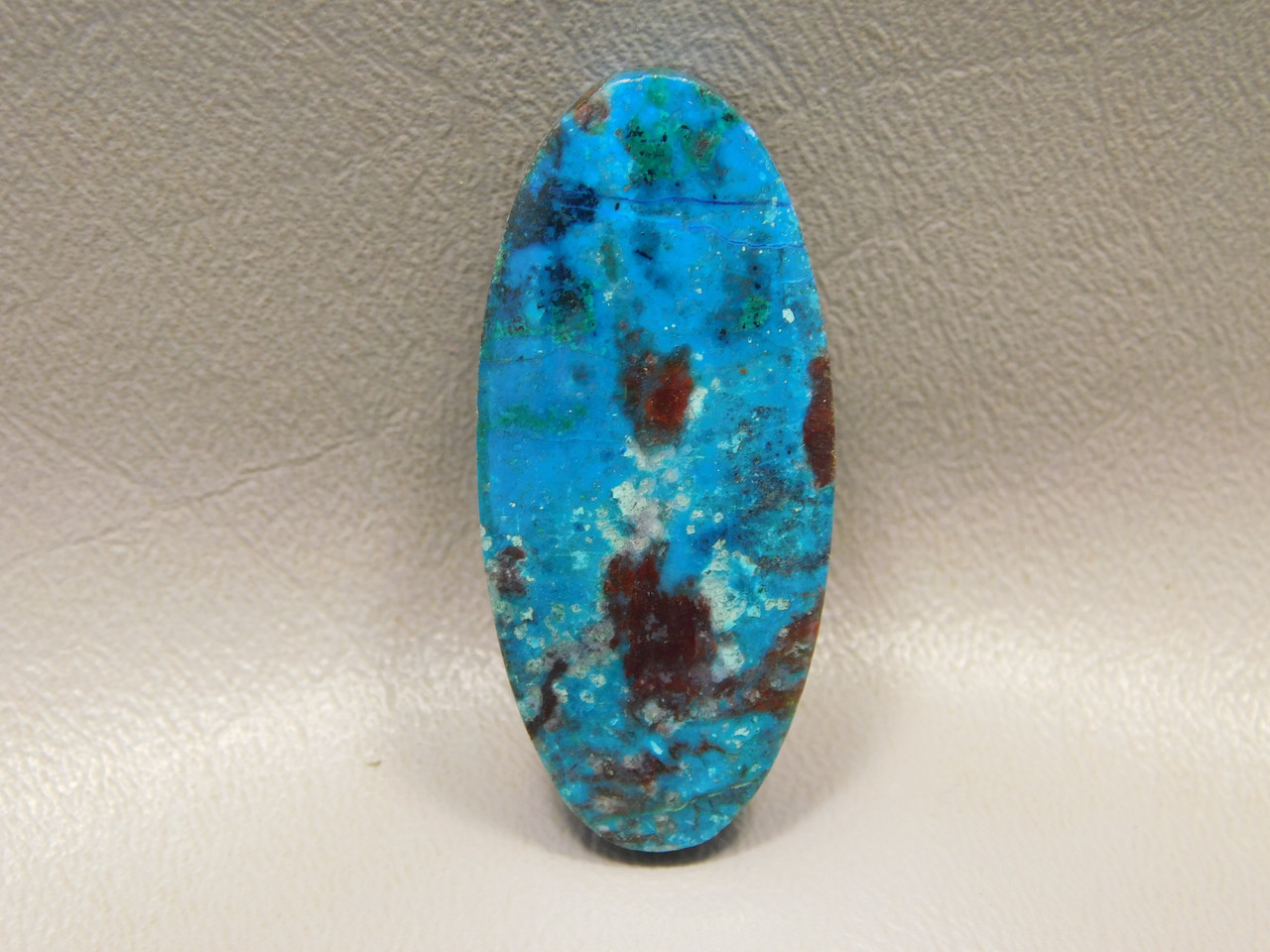 Chrysocolla Shattuckite Stone Bead Pendant #8