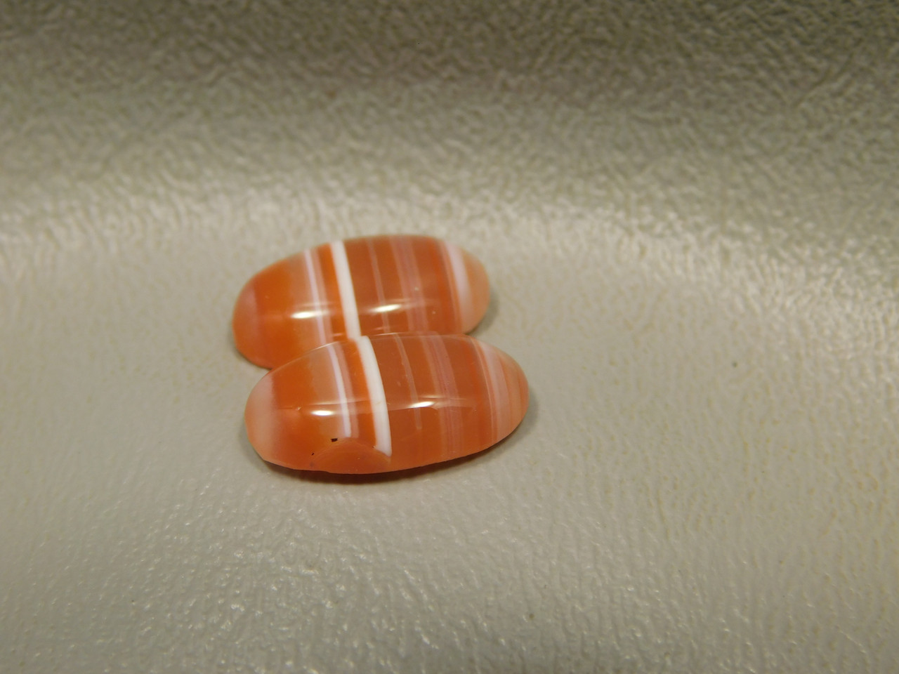 Carnelian Agate Matched Pair Cabochons #10