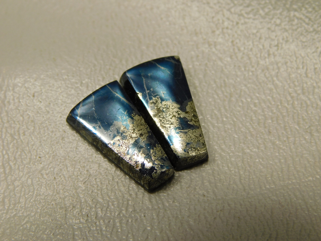 Covellite Matched Pair Cabochons #8