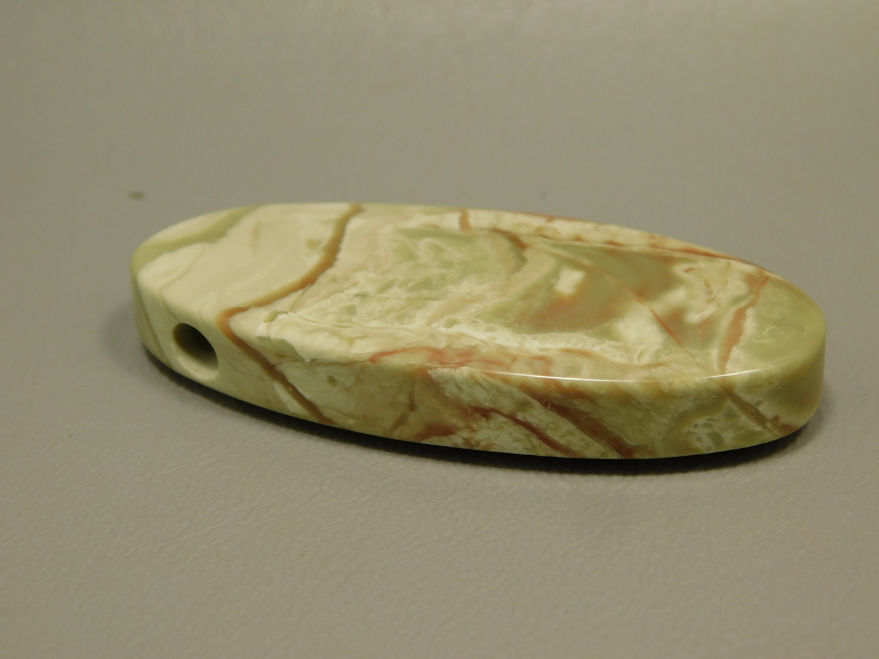 Willow Creek Jasper Drilled Stone Bead Pendant #9