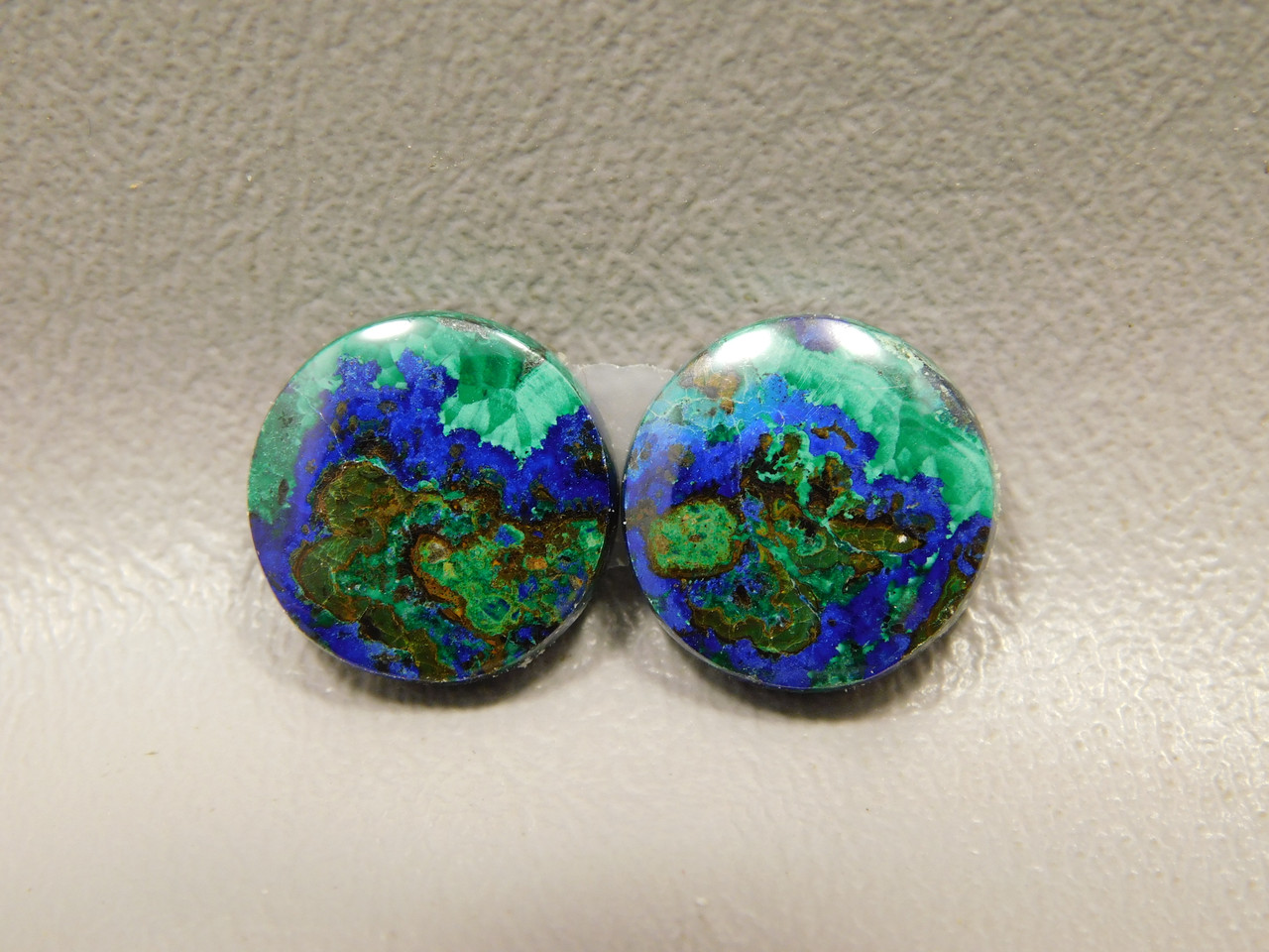 Azurite-Malachite Matched Pair Cabochons #9