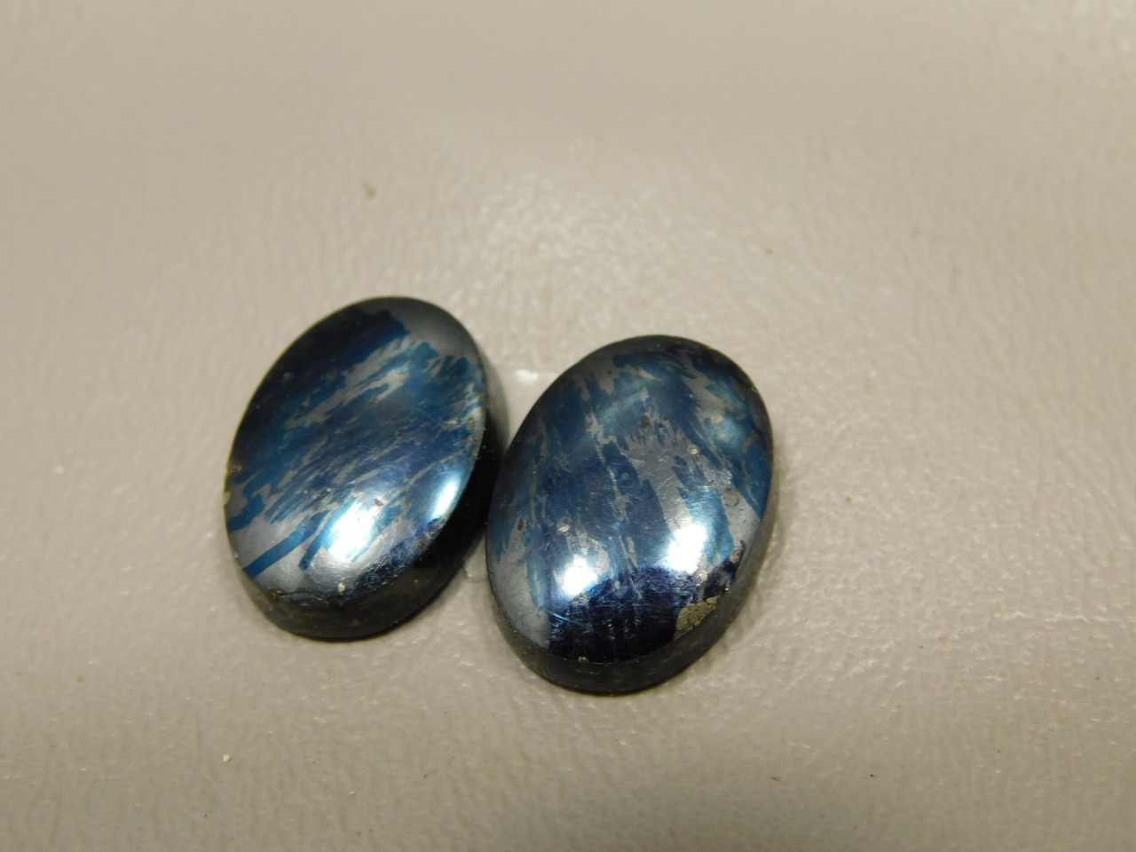 Covellite Matched Pair Cabochons #4