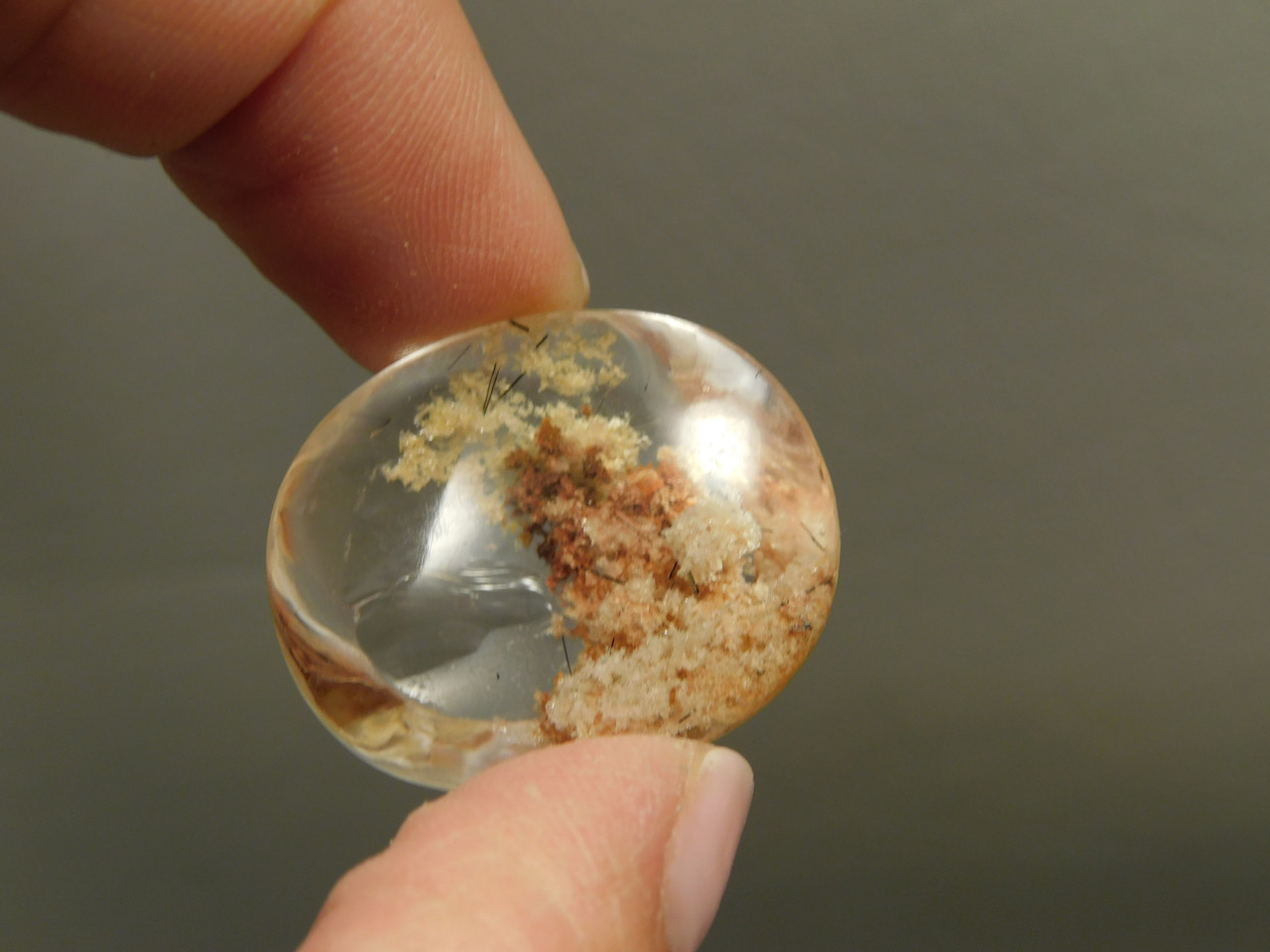 Lodolite or Garden Quartz Cabochon #22