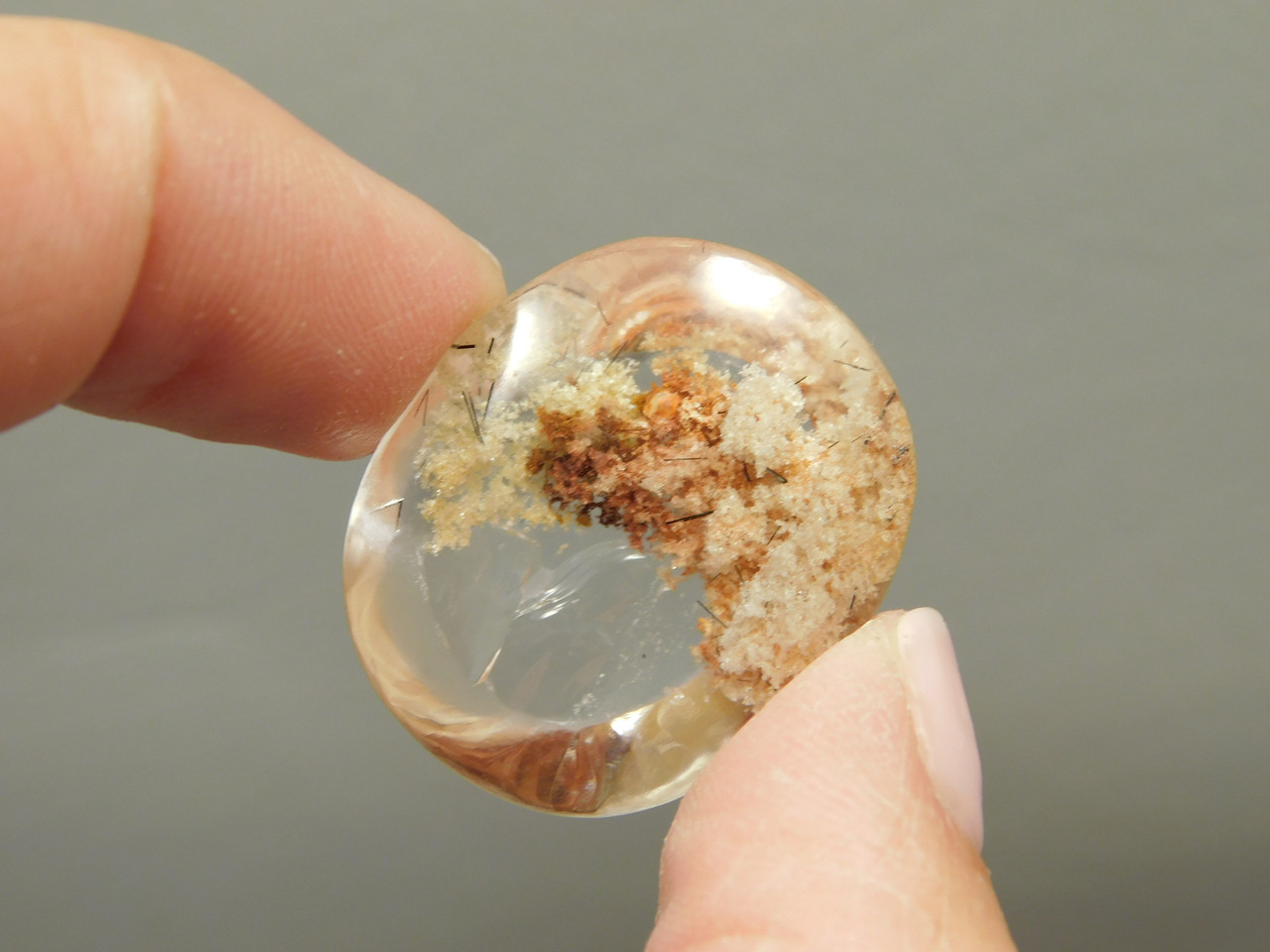 Lodolite or Garden Quartz Cabochon #22