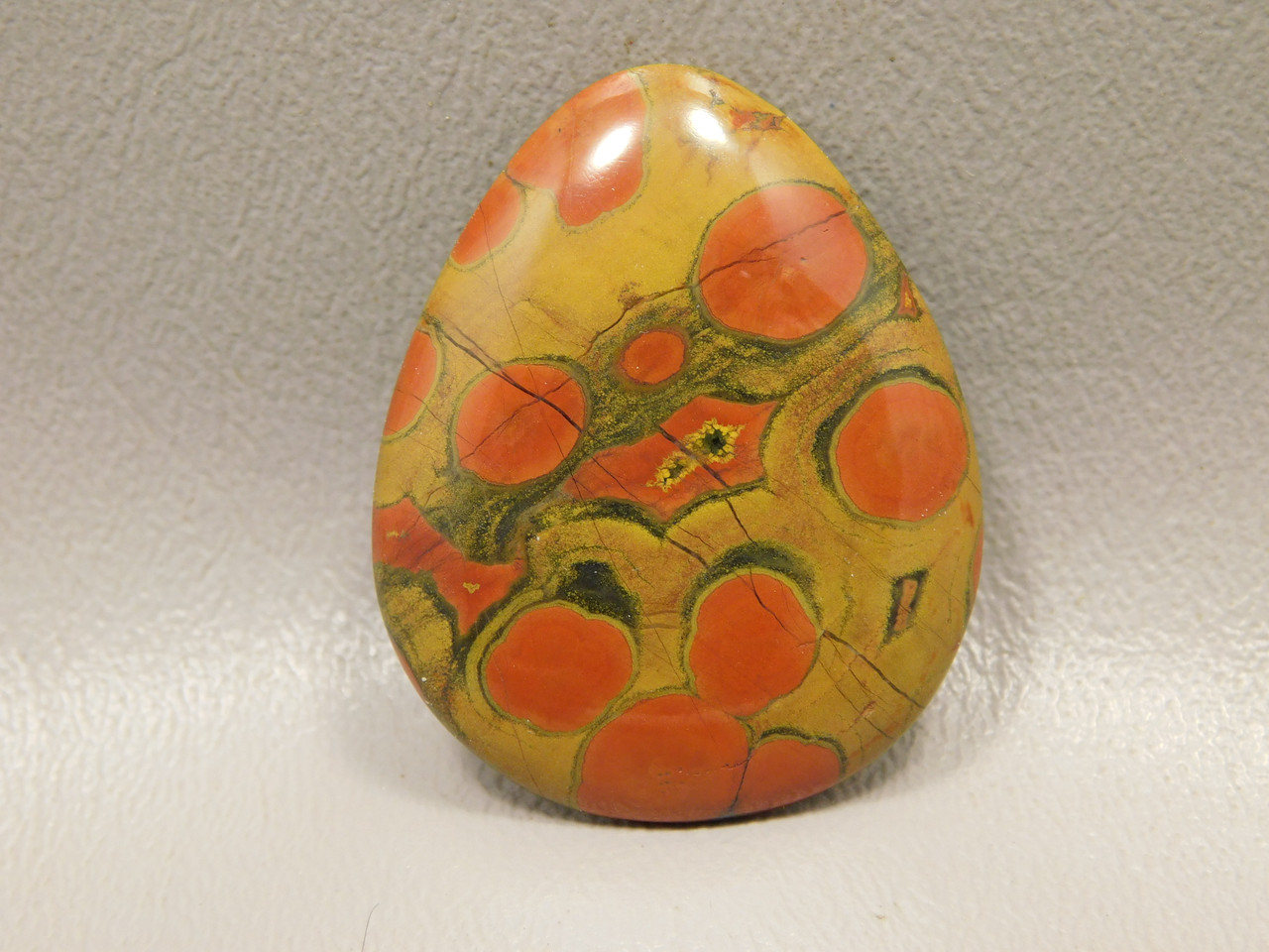 Morgan Hill Poppy Jasper Cabochon #6