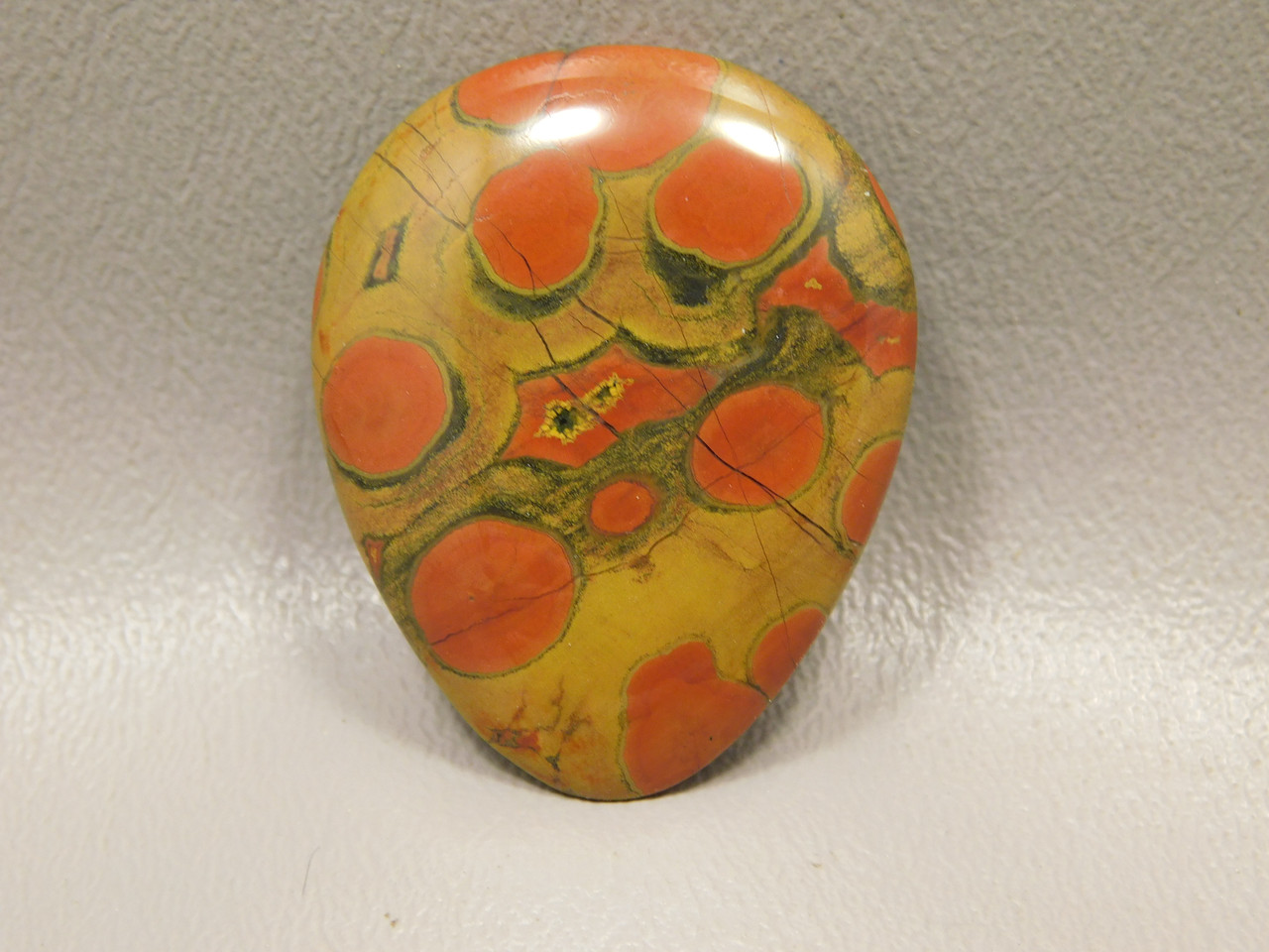 Morgan Hill Poppy Jasper Cabochon #6