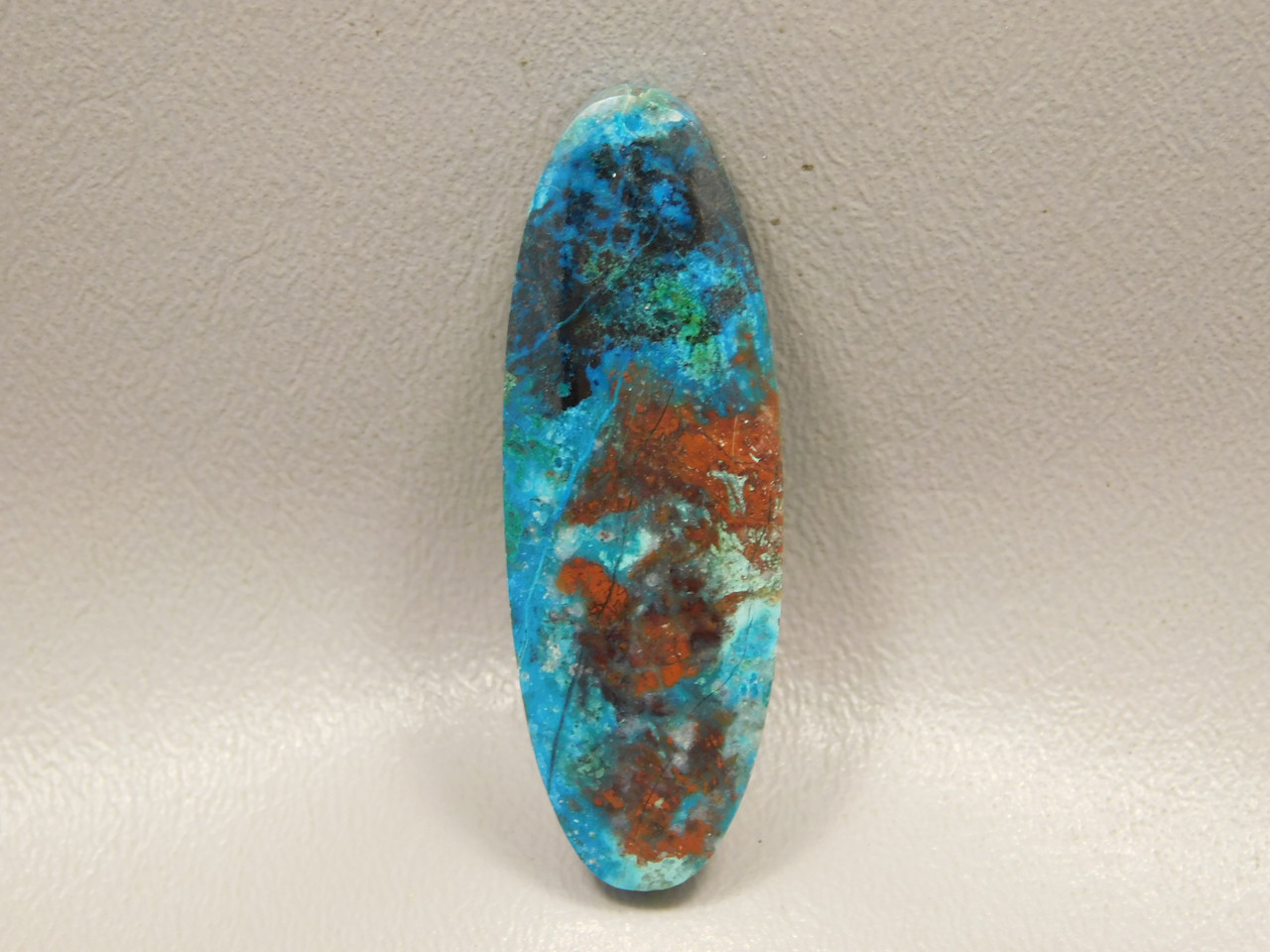 Chrysocolla Shattuckite Stone Bead Pendant #11