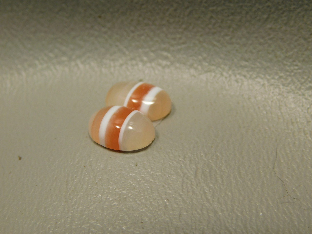 Carnelian Agate Matched Pair Cabochons #14