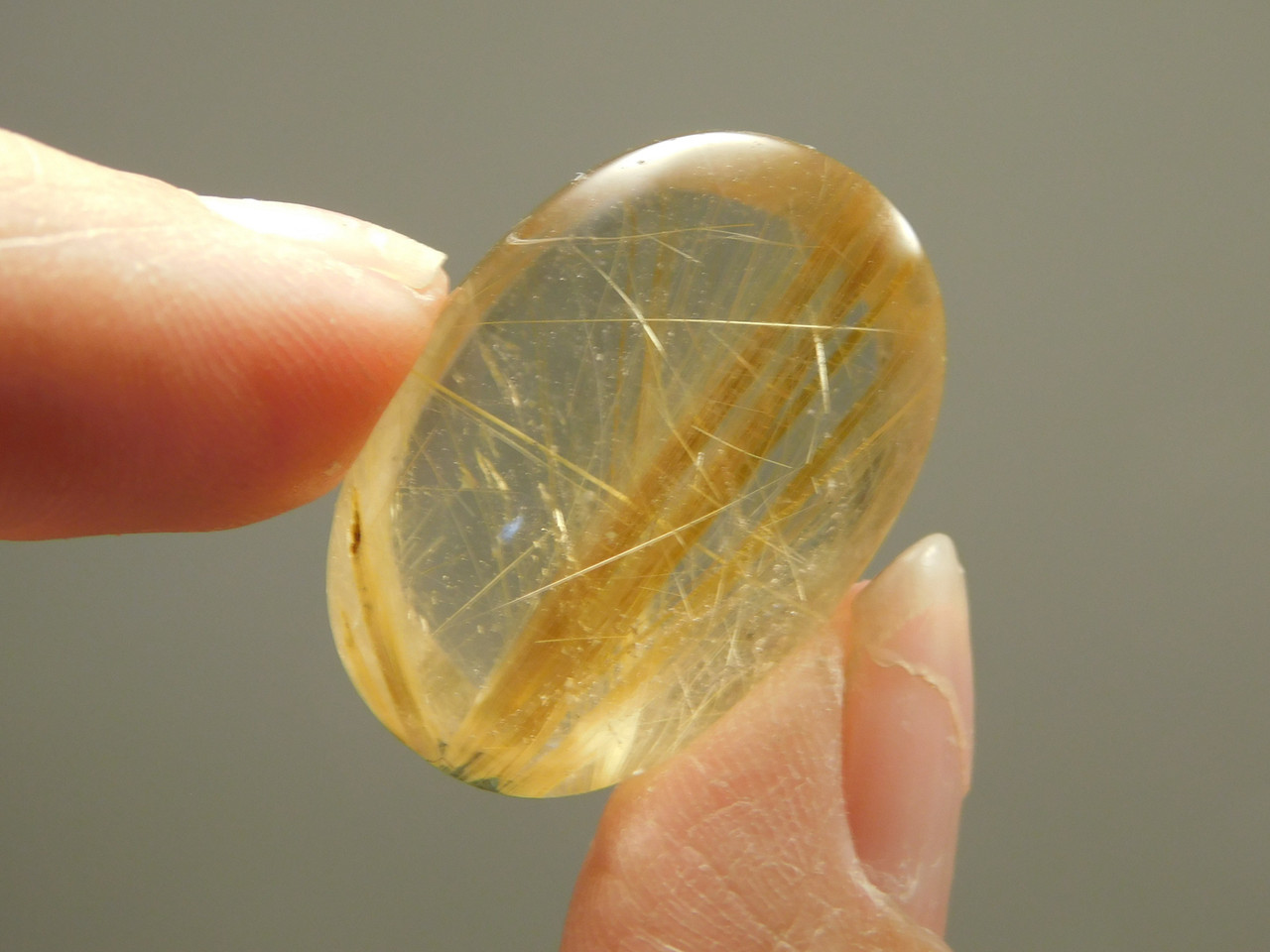 Rutilated Quartz Cabochon #6