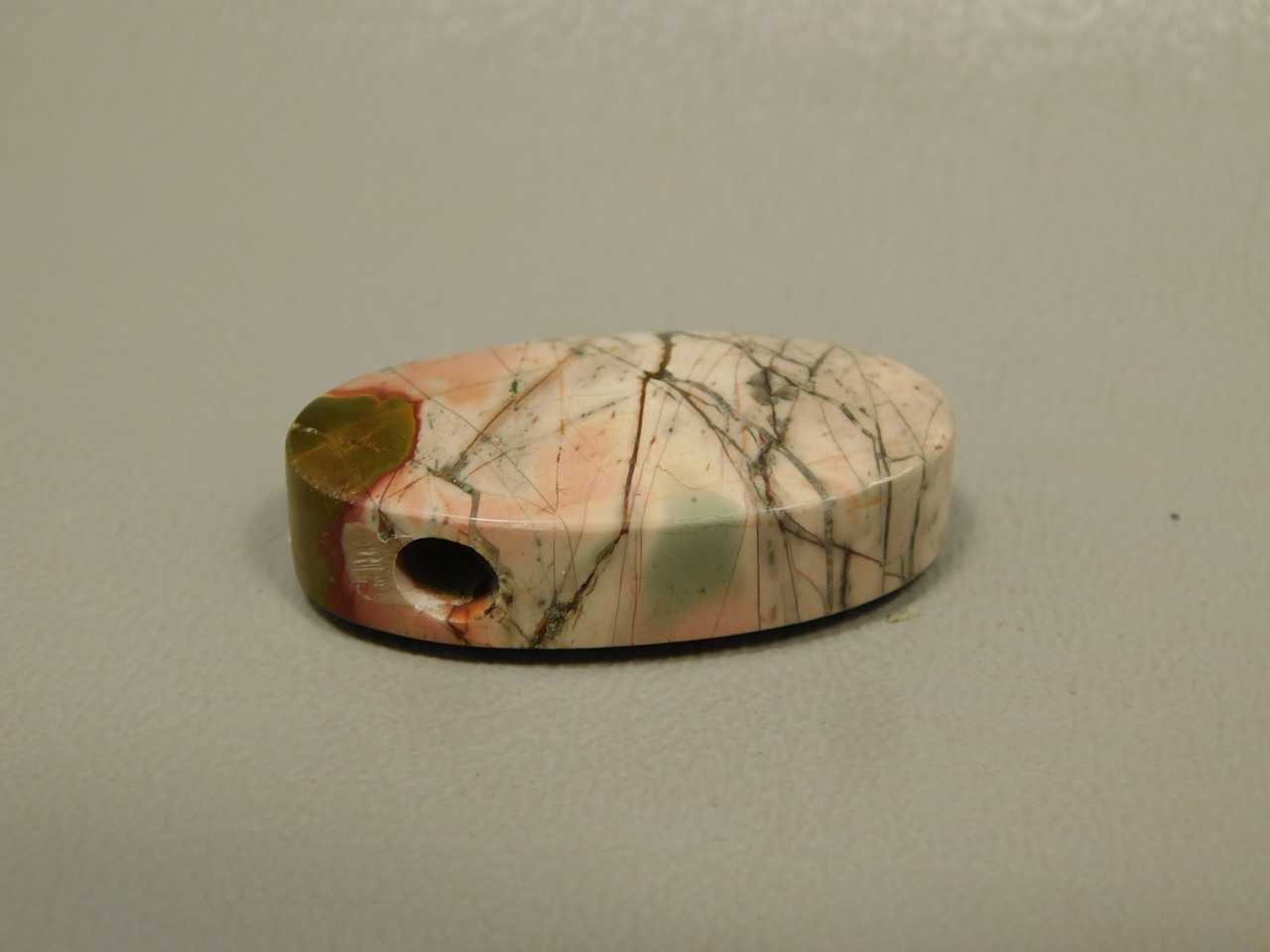 Cherry Creek Jasper Stone Bead Pendant #1